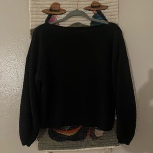 Curator Clove Sweater Size M/L Black 100% Cotton